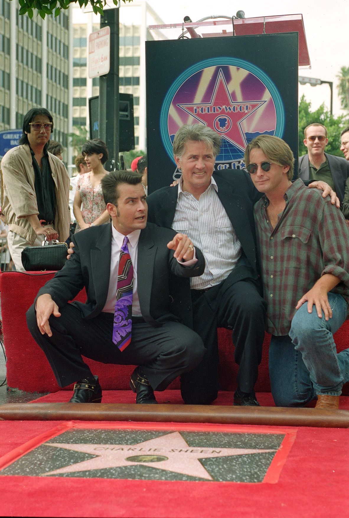Charlie Sheen and Emilio Estevez